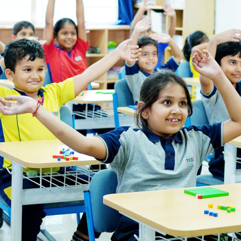 Trio Student in Class