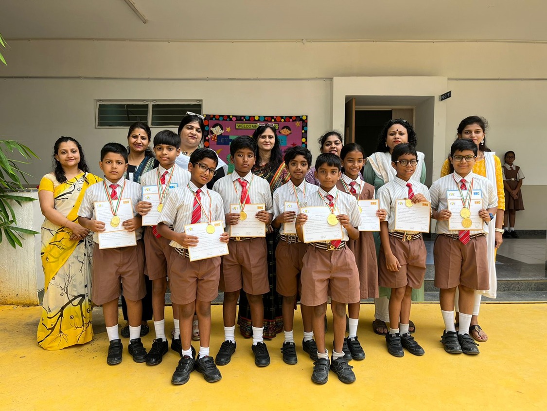 Student studying in library