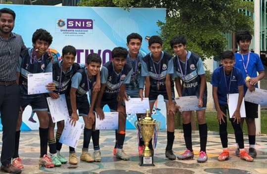 Students playing sports